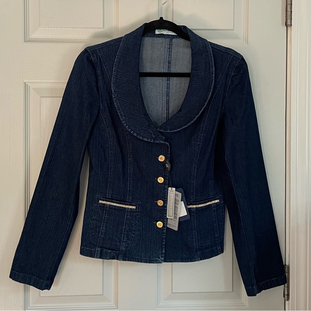 BRAND NEW Bianca Maria Caselli denim jacket/blazer